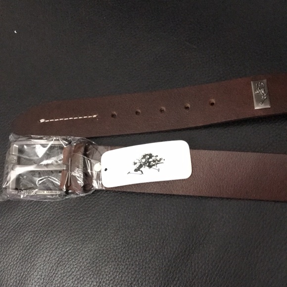Polo Ralph Lauren brown leather belt. NWT Belt width 1,5” L 44” - Picture 4 of 7